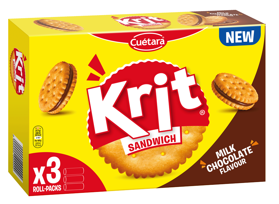 KRIT MILK CHOCOLATE FLAVOUR SANDWICH 450G